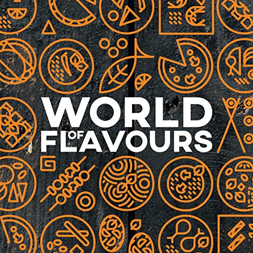 Kitchencraft World of Flavours chino antiadherente de acero al carbono Wok, 30 cm (12 "), color azul