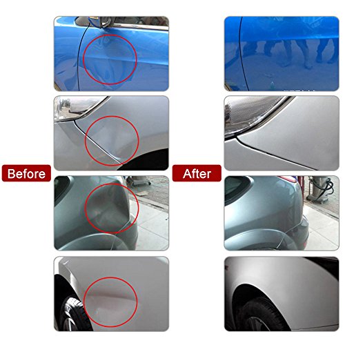 KKmoon Dent Repair Kit Herramientas Eliminador de Abolladuras de Carroceria 33PCS Herratamientas de Reparacion de Abolladuras y Pistola de Pegamentos para Coche
