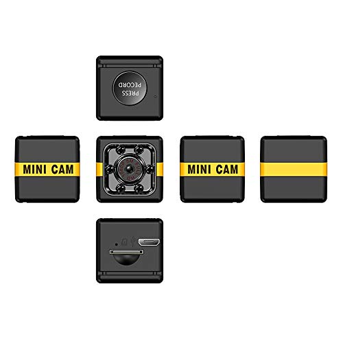 KKmoon Mini Cámara Espía Oculta Full HD 1080P con Visión Nocturna y Detección de Movimiento para Deportes(Negro)
