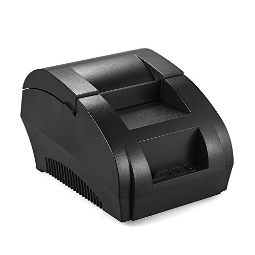 KKmoon pos-5890 K 58 mm USB Impresora de Recibos de impresión Bill biglietteria pos Cash Drawer Restaurante al Detalle (58mm,USB)