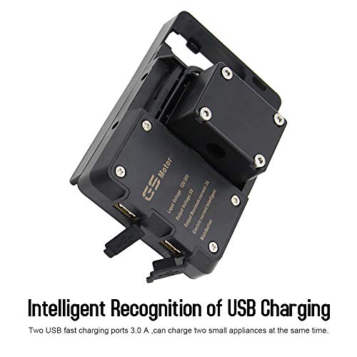 KKmoon Soporte Navegador Moto, Soporte de Moto para Teléfonos Móviles con USB adecuado para R1200GS LC&Adventure S1000XR R1200RS