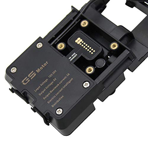 KKmoon Soporte Navegador Moto, Soporte de Moto para Teléfonos Móviles con USB adecuado para R1200GS LC&Adventure S1000XR R1200RS