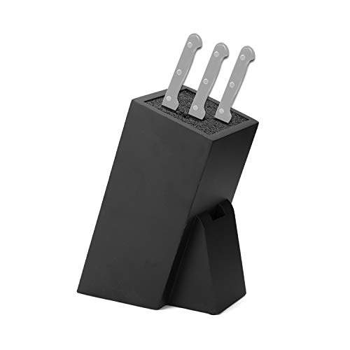 KKmoon Taco Universal para Cuchillos,Soporte para Cuchillos Cocina,Taco para Cuchillos en Madera Bambú,para Almacenamiento Libremente,inserto de Plástico Desmontable