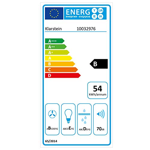 Klarstein Down Under - Campana extractora, Extractor de humos, Para montar, 90 cm, Absorción de 590 m³/h, 190 W de potencia en 3 niveles, LED, Acero cepillado, Emisión de 61 dB, Plateado