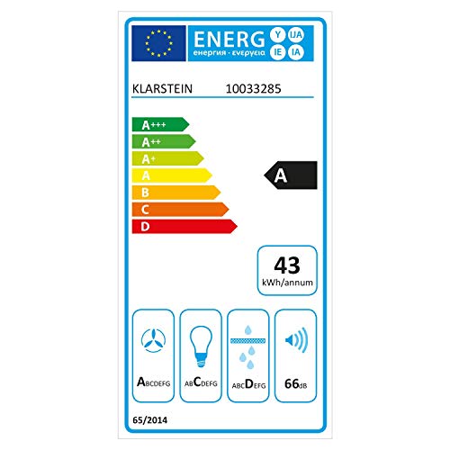 Klarstein Prism Deluxe Extractor de humo - Campana extractora en isla, Ecológica, Eficiencia energética A, 720m³/h, Control táctil, Pantalla LCD, Iluminación LED, absorve y ventila, Negro