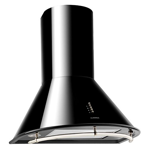 Klarstein Set Vilhelmine y Noir Prima (horno empotrable de 55 litros, campana extractora con capacidad de 430 m³/h, diseño victoriano) - negro