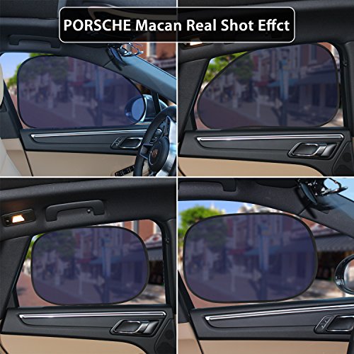 KMMIN Parasol para Ventanilla de Coche, Auto Parasol para Bloqueo UV Ray y Proteger Niños Mascotas con Fácil Instalación y Buena de Refrigeración Talla (Dos 45 × 38 y uno 63 × 38 CM)