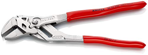 KNIPEX 86 03 250 SB Tenaza llave Alicates y juego de llaves en una sola herramienta cromado recubiertos de plástico 250 mm