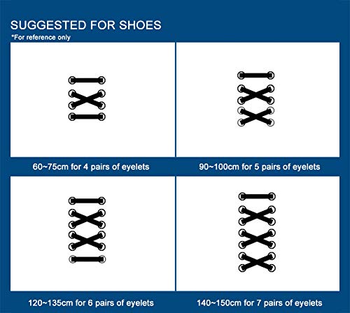 Knixmax-Cordones Redondos y planos para Zapatos, para Botas de Trabajo, Botas de Senderismo, Zapatos Planos y Casuales, Nylon y Poliéster, Fuertes, Resistentes, 18 colores, Azul Neón-120