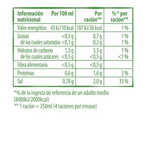 Knorr - Caldo Líquido Casero de Pollo 100% Natural sin Gluten ni Conservantes, 1L (8 unidades)