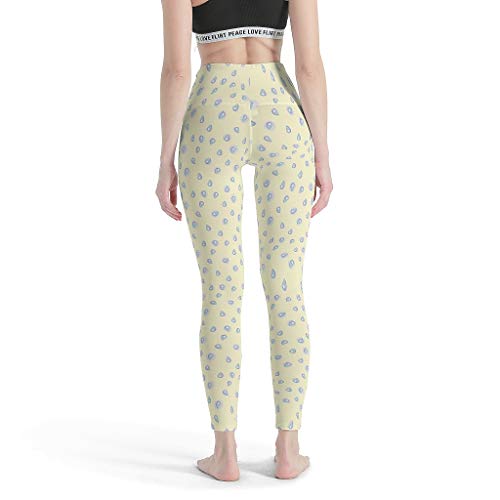 Knowikonwn - Leggings para Mujer, diseño de Frutas y Verduras, Color Morado, Blanco, Extra-Large