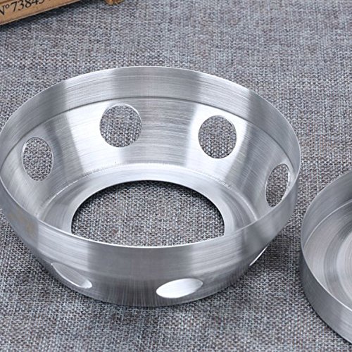 knowing Calentador para teteras,Tetera Más Cálido Calentador Té Adecuado,para café, té y Comida más Caliente, para Tetera Resistente al Calor, Plata