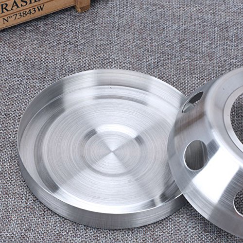 knowing Calentador para teteras,Tetera Más Cálido Calentador Té Adecuado,para café, té y Comida más Caliente, para Tetera Resistente al Calor, Plata
