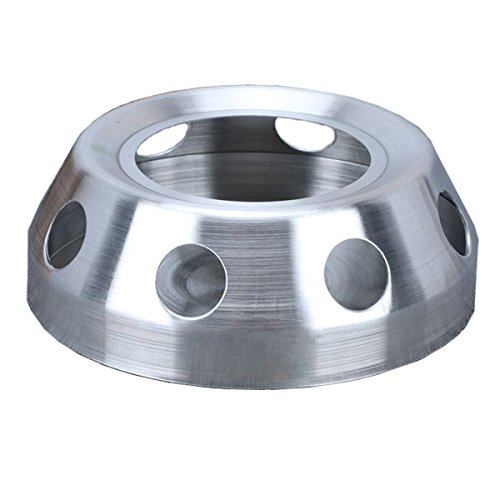 knowing Calentador para teteras,Tetera Más Cálido Calentador Té Adecuado,para café, té y Comida más Caliente, para Tetera Resistente al Calor, Plata