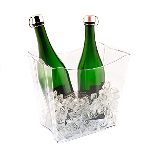 Koala Dos Cubitera TWINS Transparente 2 botellas, Acrílica