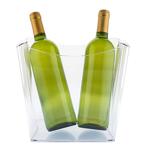 Koala Dos Cubitera TWINS Transparente 2 botellas, Acrílica
