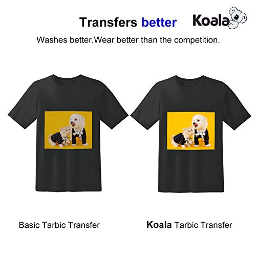 KOALA Papel de transferencia de tinta para camisetas de oscuros, 25 hojas, A4.