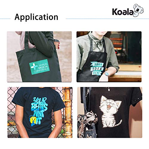 KOALA Papel de transferencia de tinta para camisetas de oscuros, 25 hojas, A4.
