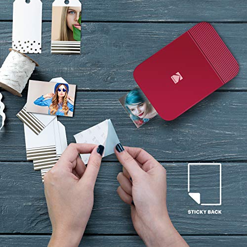 KODAK Smile Impresora Digital instantánea – Mini Impresora desplegable con Bluetooth para iPhone y Android – Edite, imprima y comparta con la aplicación Smile. 2x3 Papel Zink – Verde