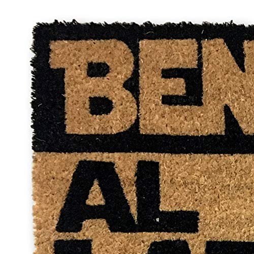 koko doormats Felpudo Entrada para casa y Jardin, en Italiano Benvenuti al lato Oscuro, felpudos Entrada casa Originales y Divertidos, 40x60x1.5 cm, Coco con Base Antideslizante de PVC