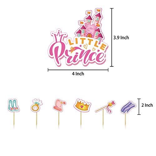 KOLADEK Decoracion Cumpleaños, Globos de Cumpleaños Pancarta de Cumpleaños Contento Tema de cumpleaños de Princesa (Rosa)