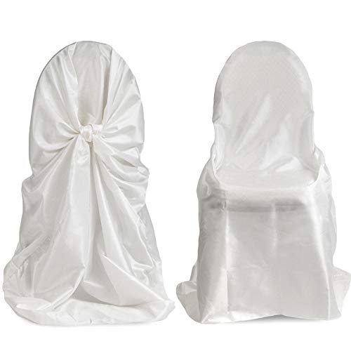 KOLIU Auto Lazo De Satén Cubierta De La Silla Universal For La Fiesta Anual Banquete De Bodas Suministros Cena Decoración Ventas Al por Mayor Marca BITFLY (Color : Chocolate, Size : 110X140CM)