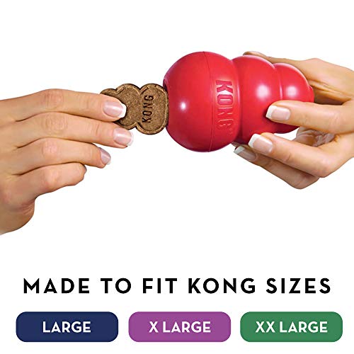 KONG - Snacks - Golosinas para Perros (Ideal para los Juguetes de Caucho Galletas de hígado - para Perros de Raza Grande