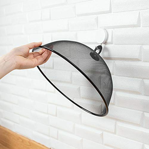 Kooshy Tapa Redonda Hecha de Malla metálica, Tapas para tazón de Frutas con protección para Moscas diámetro 30 cm