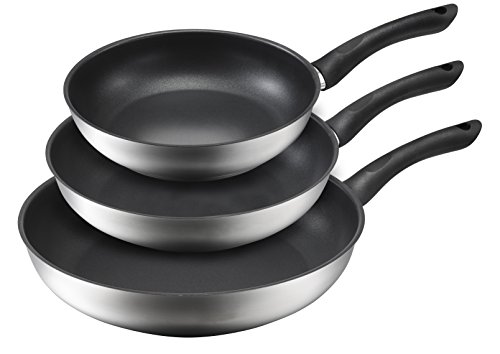 Kopf 124191 Set de sartenes Alfons, 3 Piezas, Acero Inoxidable