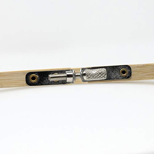 KORBOND Bastidor para Bordar de 15 cm, para Punto de Cruz, Manualidades, Ganchillo, Costura, enmarcar, 100% bambú Natural, 6in