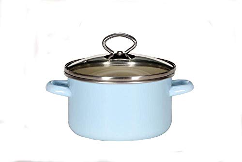 Krüger 31724PAB Sylt-Olla esmaltada 24 cm, Color Azul