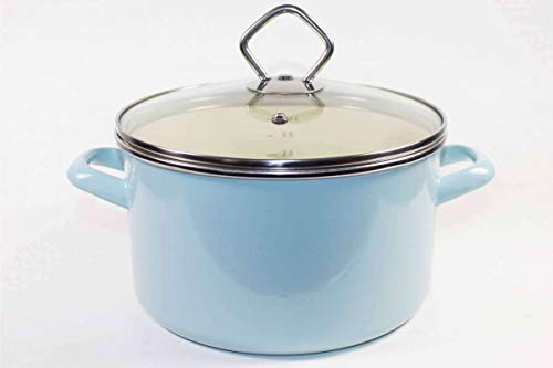 Krüger 31724PAB Sylt-Olla esmaltada 24 cm, Color Azul