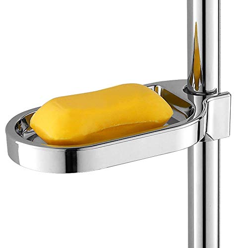 KSTE Jabonera - ABS Jabonera for Platos, Ducha Ajustable Barra Deslizante Práctica for el baño, Barra de jabón Esponja for la Ducha Baño Bañera y Fregadero de la Cocina