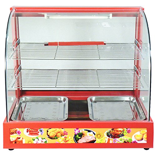 KuKoo - Vitrina Calienta Comida Eléctrica 60cm con Puertas Corredizas
