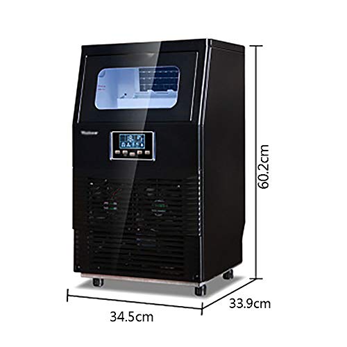 KUMUNG Comercial Fabricante de Hielo de Acero Inoxidable 220V Fabricante de Cubitos de Hielo 40kg Fabricante de Hielo para el hogar Supermercados Cafés Panaderías Bares