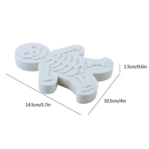 kungfu Mall - Molde de Galletas para Hombre (2 Unidades), diseño de Esqueleto