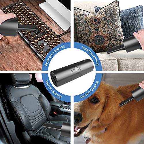 kupet Aspirador de Mano, Soplador de Polvo sin Cable Potente para Coche Oficina Teclado Alfombra Sofá Mascota MT18