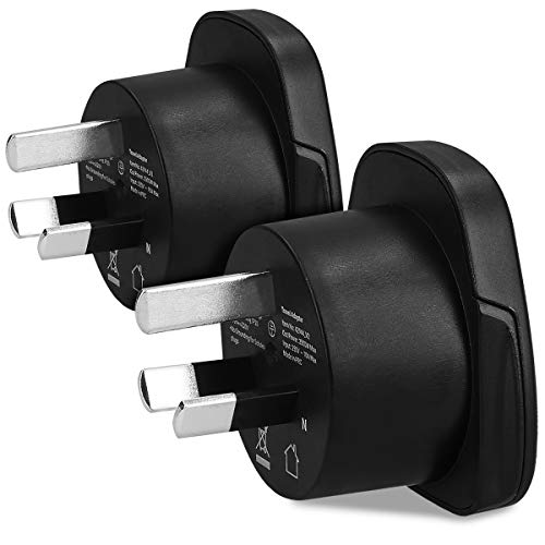 kwmobile 2X adaptadores de Viaje para Australia - Adaptador de Corriente Tipo I para Australia Nueva Zelanda China - Adaptador para Viajes