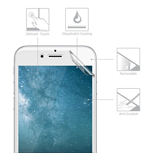 kwmobile 3X Lámina Mate y ANTIREFLECTANTE Compatible con Apple iPhone 6 / 6S / 7/8 (más pequeña Que la Pantalla por su curvatura)