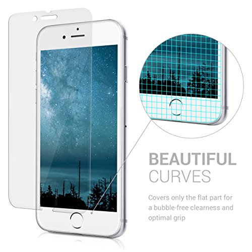 kwmobile 3X Lámina Mate y ANTIREFLECTANTE Compatible con Apple iPhone 6 / 6S / 7/8 (más pequeña Que la Pantalla por su curvatura)