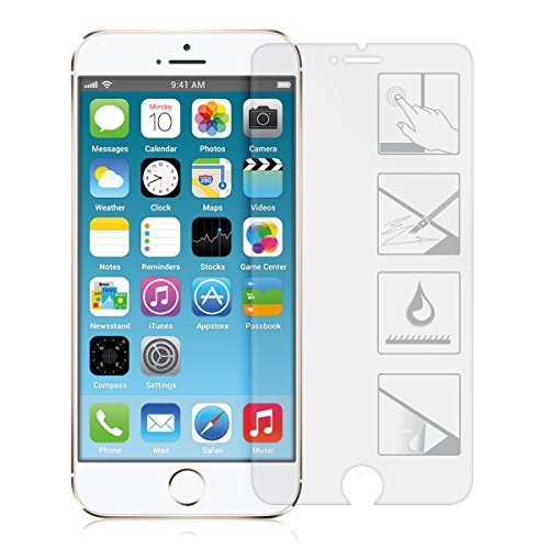 kwmobile 6X Lámina Protectora de Pantalla Mate y ANTIREFLECTANTE con Efecto antihuellas para Apple iPhone 6 / 6S / 7/8 (más pequeño Que la Pantalla, dada la curvatura de la Misma)
