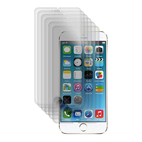 kwmobile 6X Lámina Protectora de Pantalla Mate y ANTIREFLECTANTE con Efecto antihuellas para Apple iPhone 6 / 6S / 7/8 (más pequeño Que la Pantalla, dada la curvatura de la Misma)