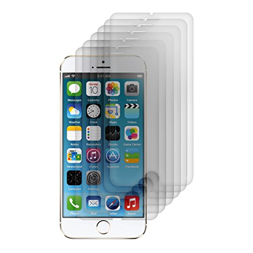 kwmobile 6X Lámina Protectora de Pantalla Mate y ANTIREFLECTANTE con Efecto antihuellas para Apple iPhone 6 / 6S / 7/8 (más pequeño Que la Pantalla, dada la curvatura de la Misma)