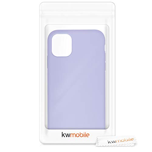 kwmobile Funda Compatible con Apple iPhone 11 - Carcasa de TPU para móvil - Cover Trasero en Lavanda Pastel