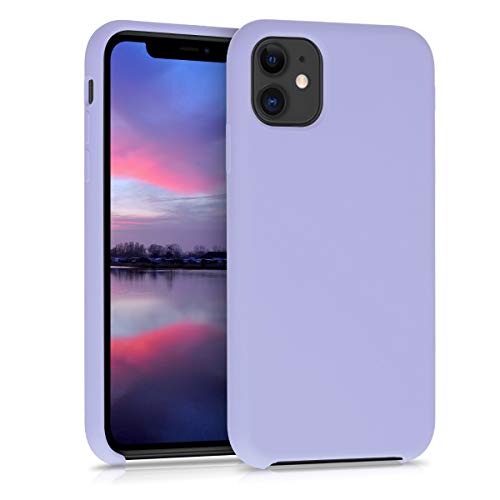 kwmobile Funda Compatible con Apple iPhone 11 - Carcasa de TPU para móvil - Cover Trasero en Lavanda Pastel