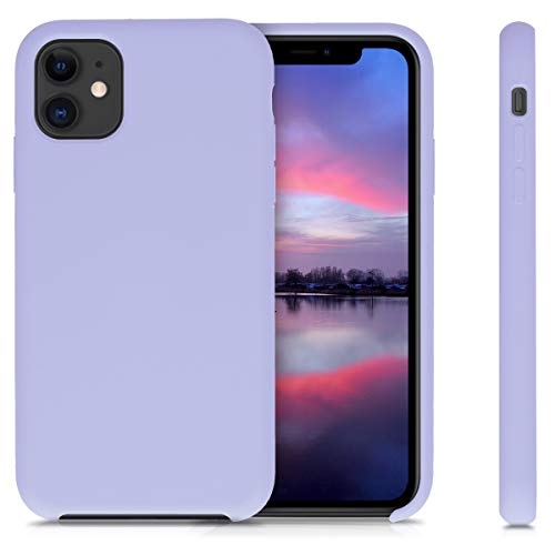 kwmobile Funda Compatible con Apple iPhone 11 - Carcasa de TPU para móvil - Cover Trasero en Lavanda Pastel