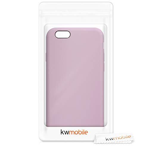 kwmobile Funda Compatible con Apple iPhone 6 / 6S - Carcasa de TPU para móvil - Cover Trasero en Malva Pastel