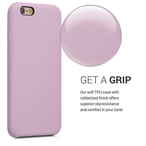 kwmobile Funda Compatible con Apple iPhone 6 / 6S - Carcasa de TPU para móvil - Cover Trasero en Malva Pastel