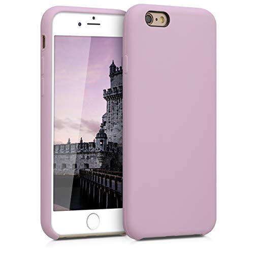 kwmobile Funda Compatible con Apple iPhone 6 / 6S - Carcasa de TPU para móvil - Cover Trasero en Malva Pastel