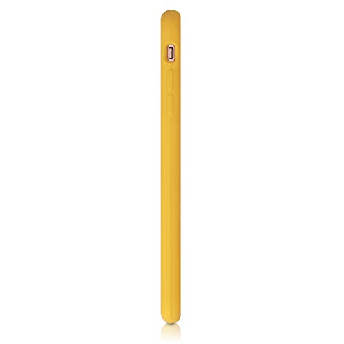 kwmobile Funda Compatible con Apple iPhone 7 Plus / 8 Plus - Carcasa de TPU para móvil - Cover Trasero en Amarillo Miel